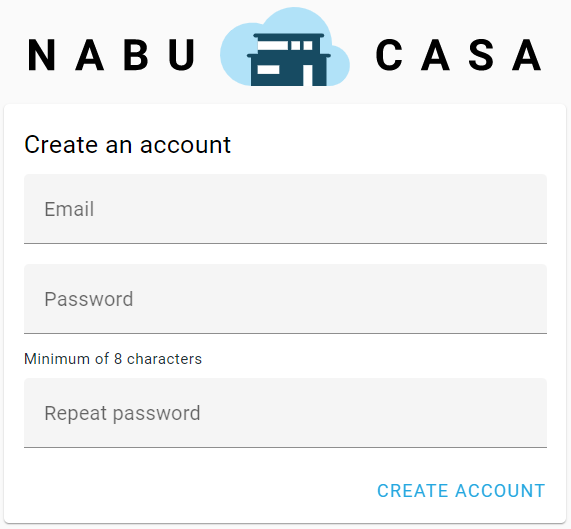 Tilmelding til Nabu Casa / Home Assistant Cloud