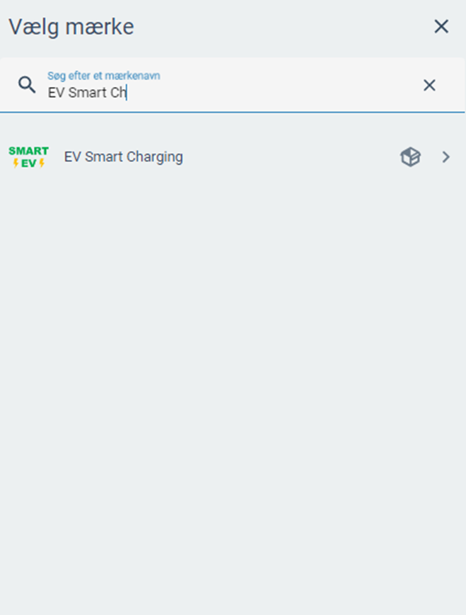 Opsætning af EV Smart Charging integrationen